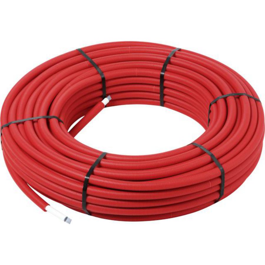 Rol a 75mtr. meerlagenbuis SMARTPRESS 16x2,0mm met mantel rood 4704.1 Viega
