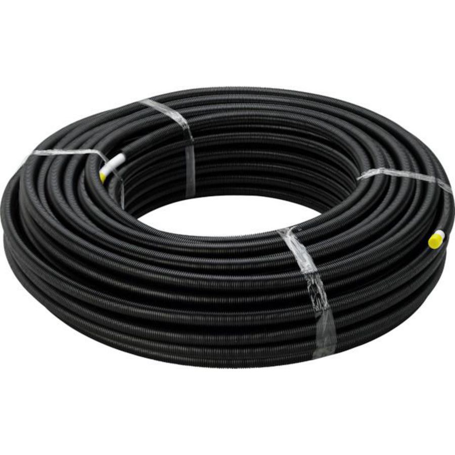 Rol a 75mtr. meerlagenbuis SMARTPRESS 20x2,3mm met mantel zwart 4704 Viega