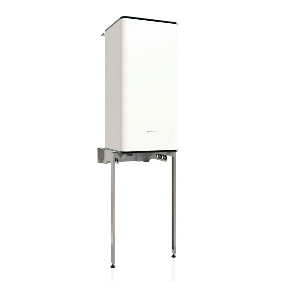 Muurframe staand EXT WPV 3G, met extra leidingruimte achter voorraadvat incl. steunpoten Itho Daalderop