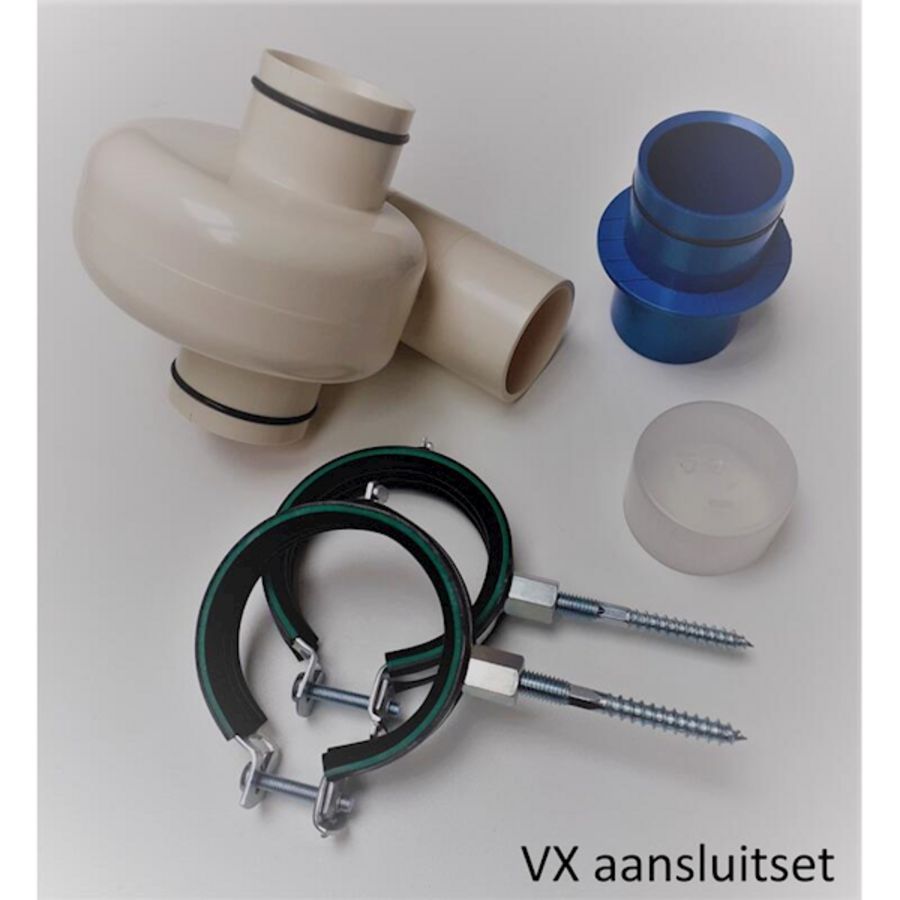 Aansluitset v. douchepijp-wtw serie VX Counter Flow
