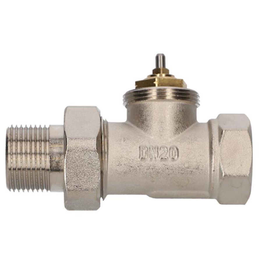 Thermostatisch ventiel 3/4" recht aanvoer Albrand