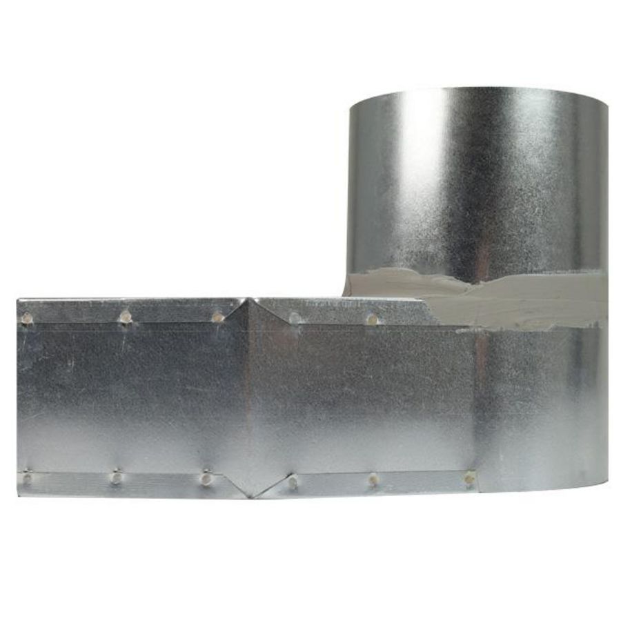 Lepe hoekstuk 220x80mm naar Ø125mm Econox