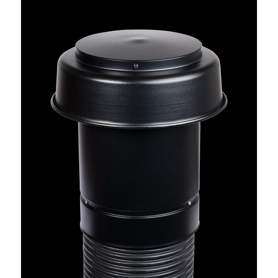 Dakdoorvoer Ø200mm L=1000mm zwart TQ-AIR HRV (heat recovery ventilation) Thermaflex