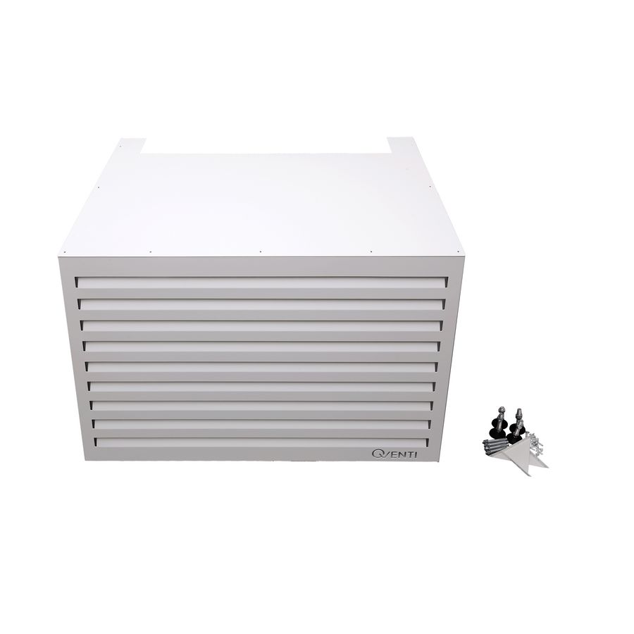 Basisunit omkasting Louvre wit 115x85x57,5cm (bxhxd) Qventi