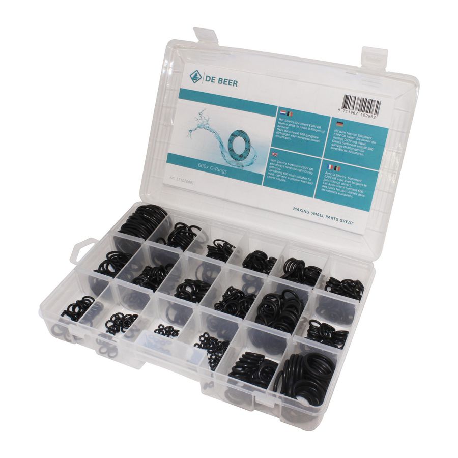 Assortimentsdoos O-ringen E 20 VGR de Beer