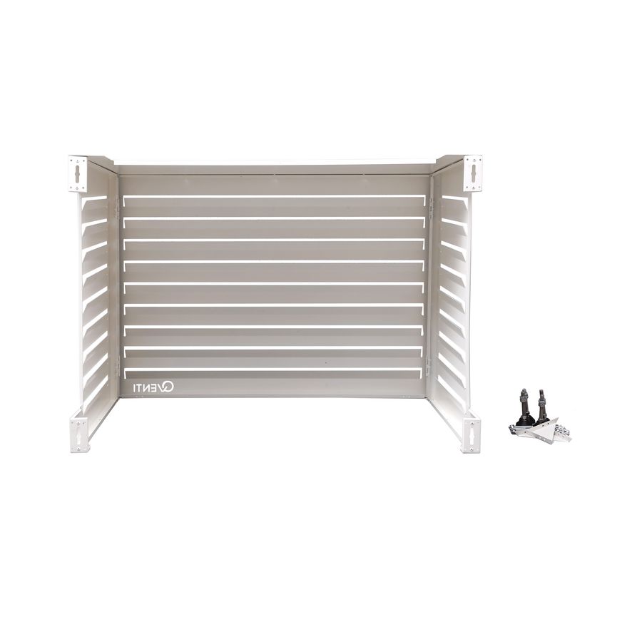 Basisunit omkasting Louvre wit 115x85x57,5cm (bxhxd) Qventi