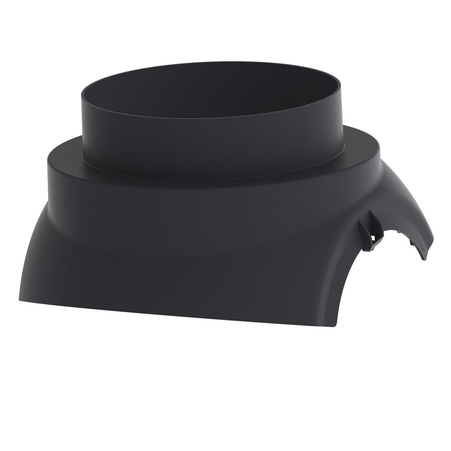Scharnierkap DX Easy 205mm zwart Burgerhout