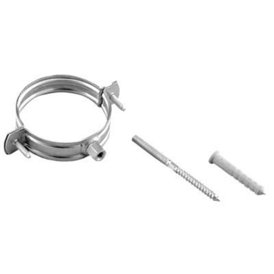 Muurbeugel Alu-Fix 125mm incl. pen M8x100 + muurplug Burgerhout