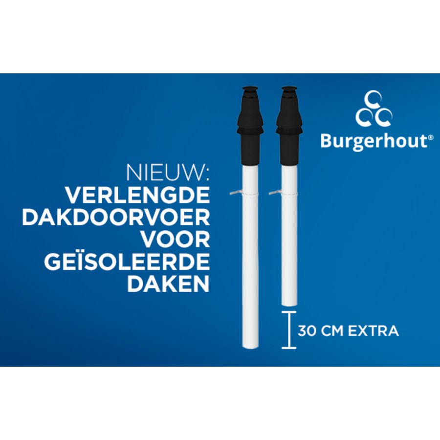 Dakdoorvoer Skyline 3000 PP 80-80mm verlengd Burgerhout