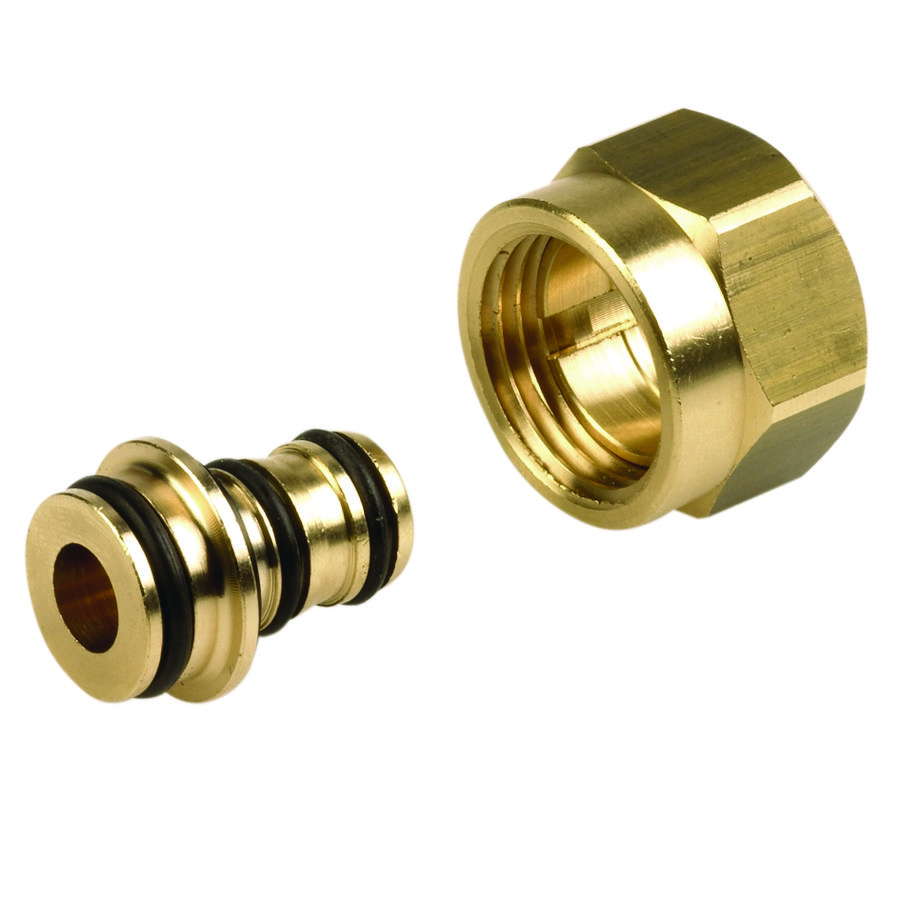 Knelkoppeling vernikkeld 15 - 16x2 VVE=2 COMAP