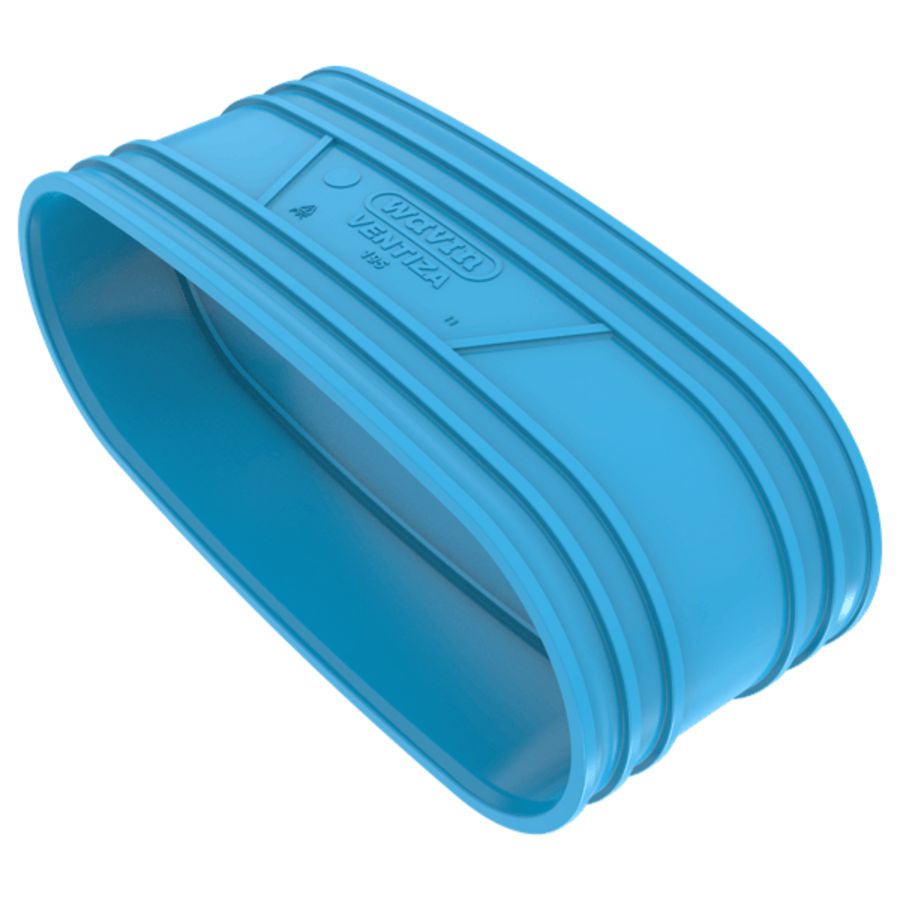 Steekmof lijm PVC luchtverdeelsysteem VENTIZA blauw (195x80mm) mof/mof Wavin