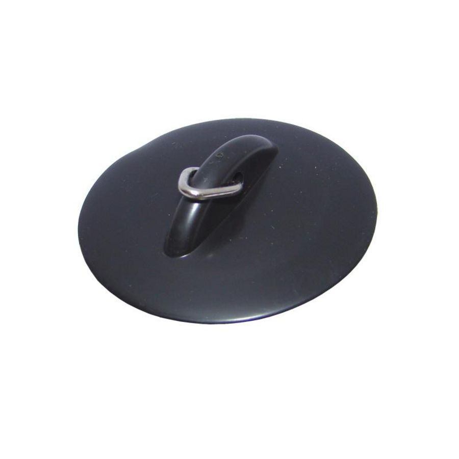 Plugstop zwart 45,5mm universeel met triangel 60mm afdekplaat VVE=20 de Beer