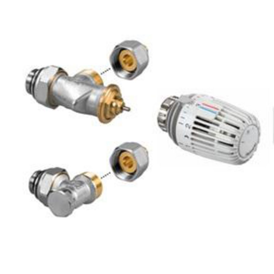Aansluitset 225 wand 2p 3/4"ec hc ks-vpe/alu16/2 Jaga