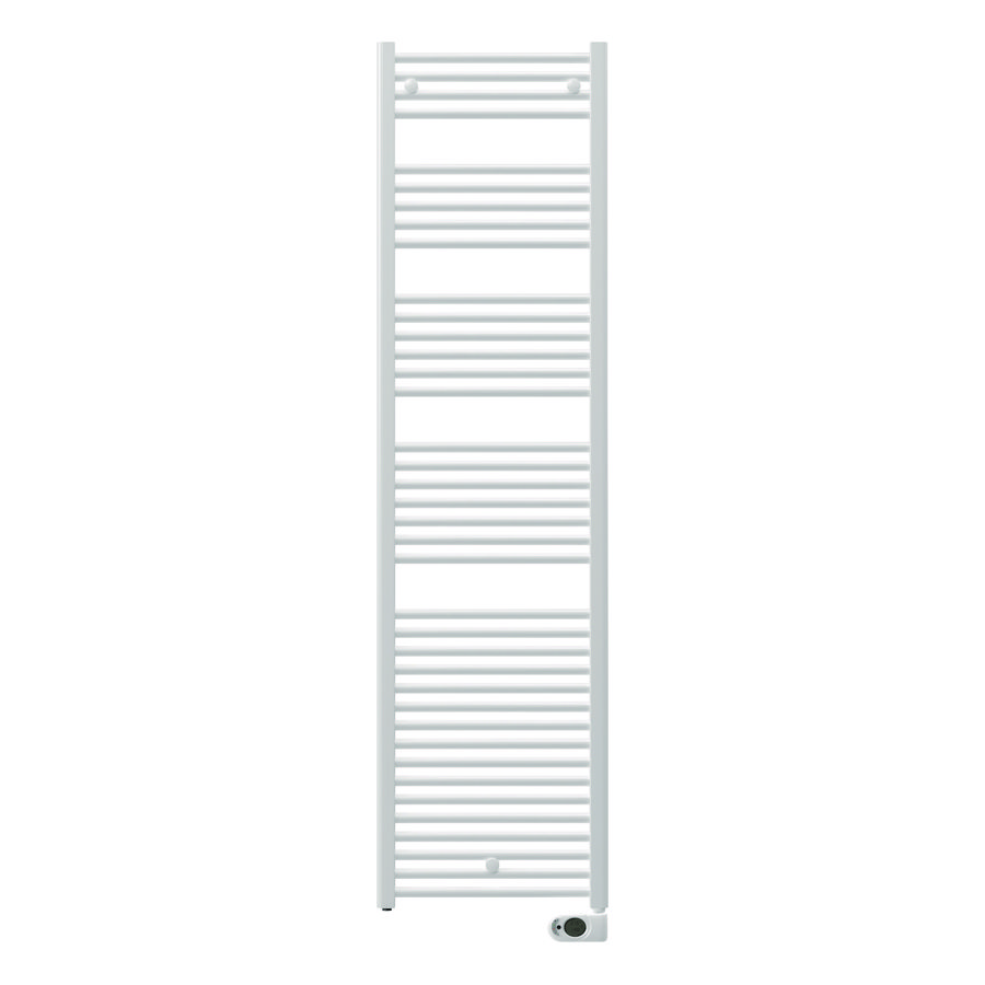 Elektrische handdoekradiator HESTIA-E 1226x500mm wit RAL9016 750W incl. geïnt. thermostaat Henrad