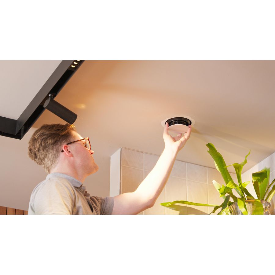 Ventilatieventiel (toevoer of afvoer) Instucbaar design NoShow Ø125mm wit VentWorks