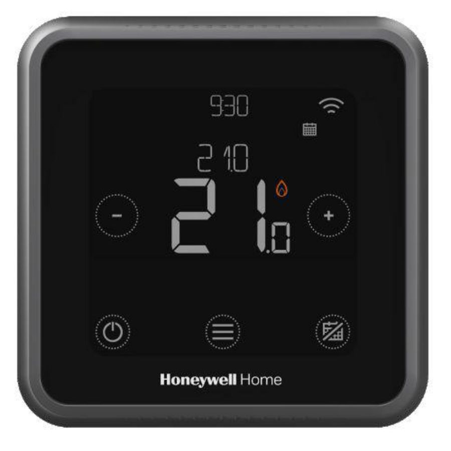 Slimme thermostaat T6 (los) antraciet bedraad wandmontage excl. RF-module Resideo