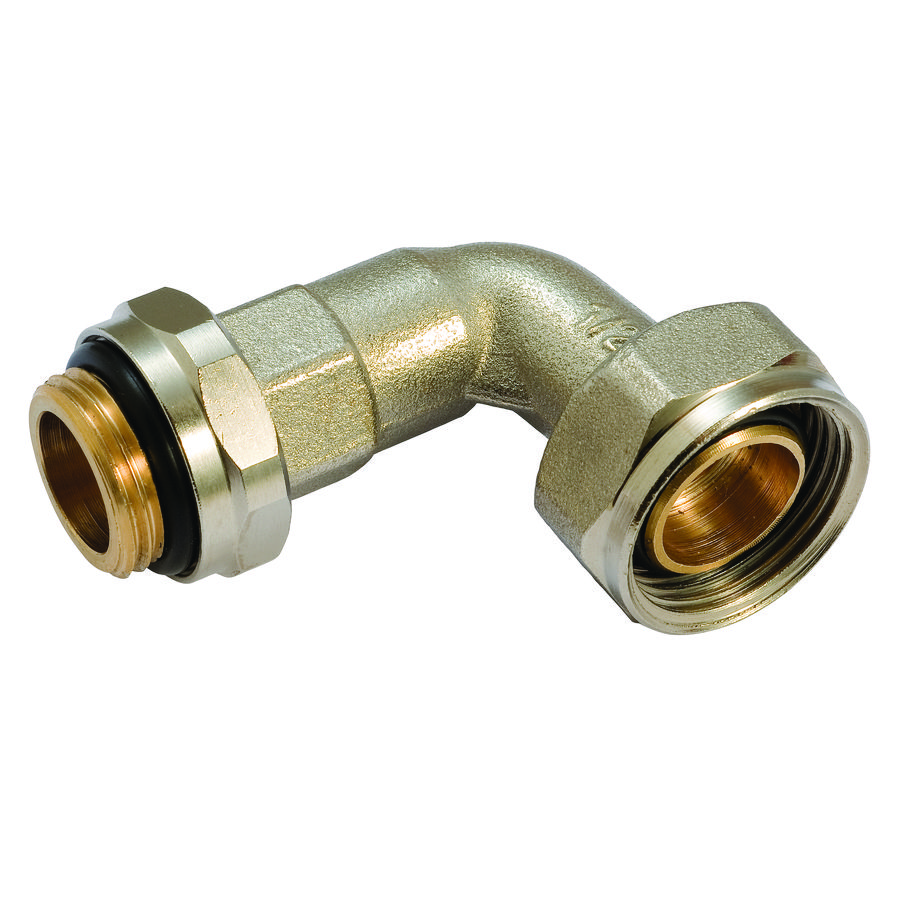 Bocht zelfdichtend 90° 1/2" vernikkeld 597GJT COMAP