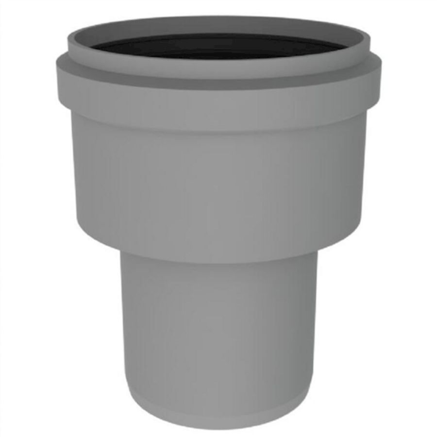 Twinline verloop vergrotend PP 80-100mm grijs Burgerhout