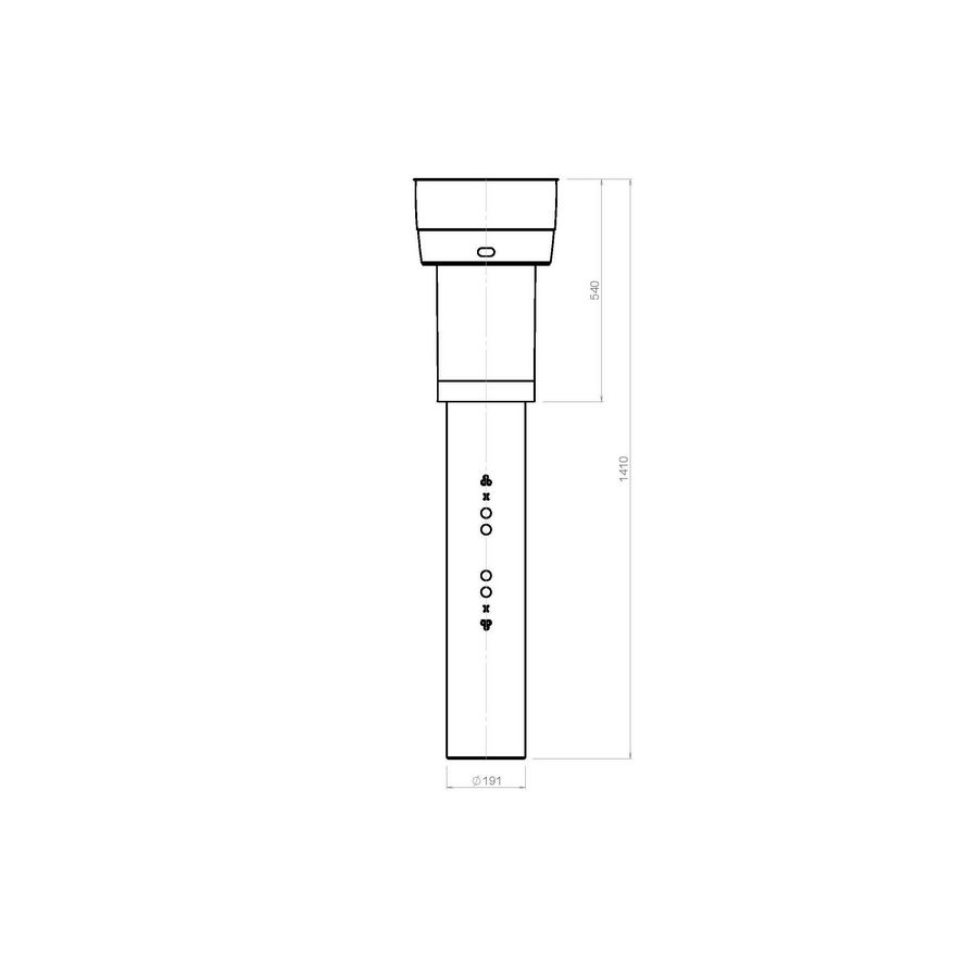Dakdoorvoer EasyAir EPS 160mm zwart Burgerhout