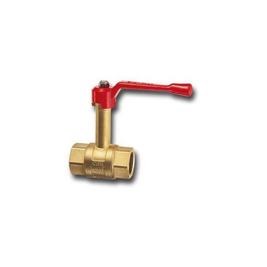 Kogelkraan messing verlengde spindel  DN40 1.1/2" bi.dr. Cimberio