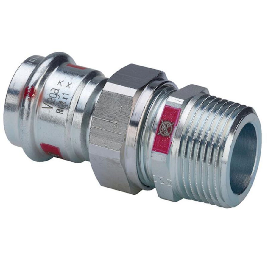 3-del. koppeling persaansluiting PRESTABO 42mm x1.1/2"bt. 1165 Viega