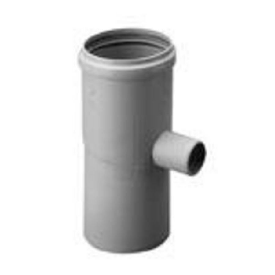 Condensafvoer Twinline PP 80mm horizontaal/verticaal grijs Burgerhout