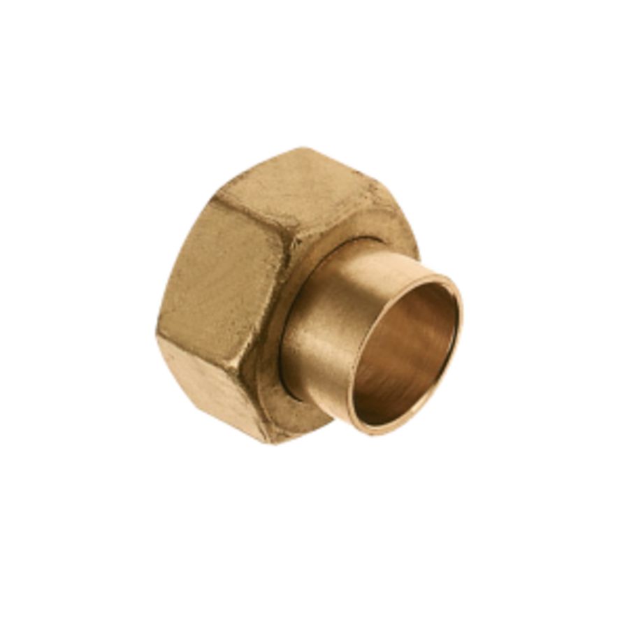 2-delige koppeling mess. soldeer 12x1/2"bn. KIWA VVE=5 Bonfix