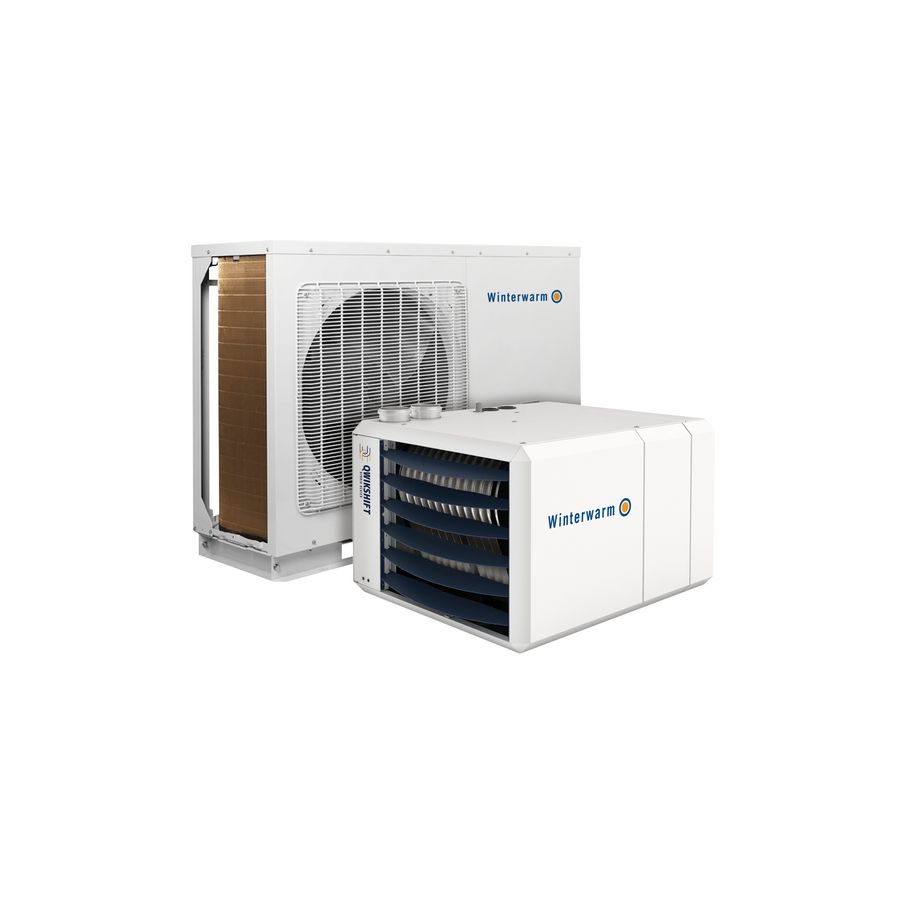 Binnenunit Qwikshift Hybride luchtverwarmer / booster gasgestookt QSG 6+10 incl. Smart controller Winterwarm