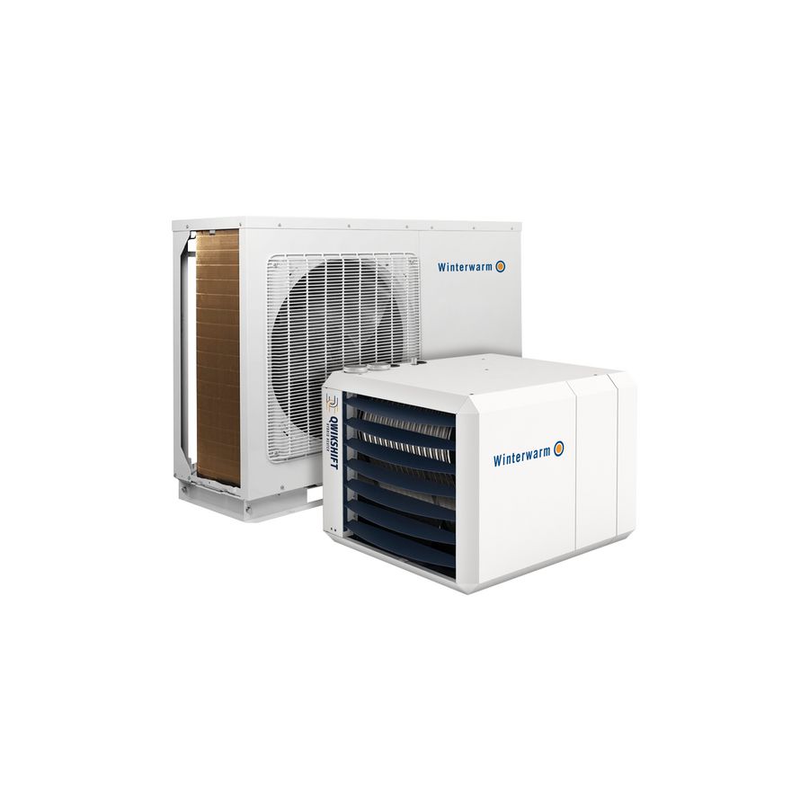 Binnenunit Qwikshift Hybride luchtverwarmer / booster gasgestookt QSG 12+20 incl. Smart controller Winterwarm