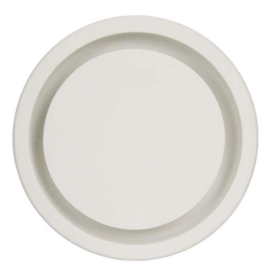 Instucbaar frameloos toe- of afvoer-ventilatieventiel ERGOVENT wit rond aansl. Ø125mm Econox