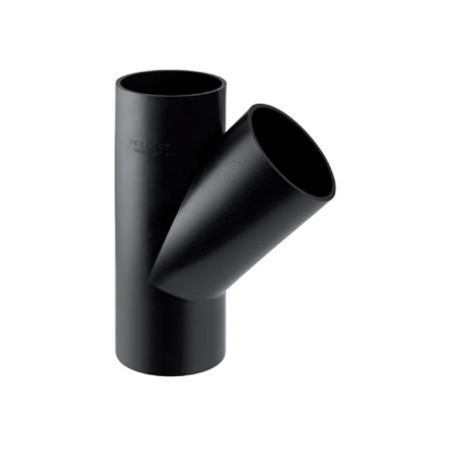 Polyethyleen (PE) T-stuk 45° 110/75mm Geberit
