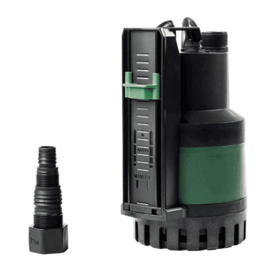 Dompelpomp NOVA UP 600 M-AE vlakzuigend 3mm met vlotter 13000l/u 10m. DAB