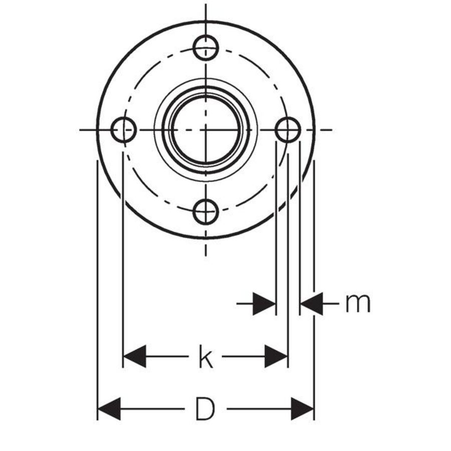 Flenskoppeling MAPRESS C-STAAL PN6 76,1mm 1x pers Geberit