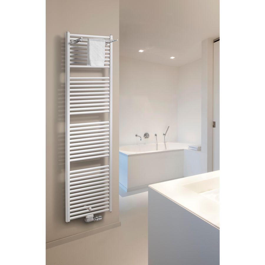 Handdoekradiator IRIS HDM 500x1122mm N27 RAL9016 612W VASCO