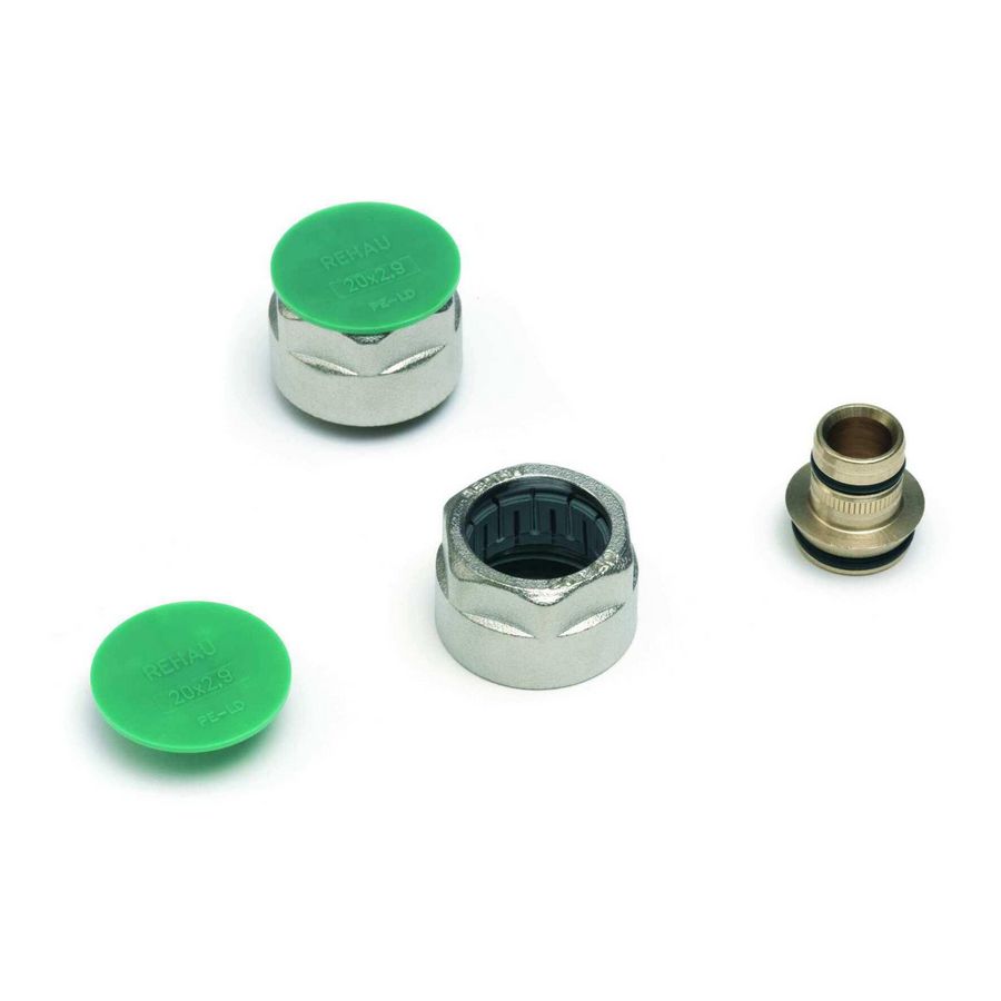 Knelschroefkoppeling euroconus 3/4"x RAUTITAN stabil buis 20x2,9mm REHAU