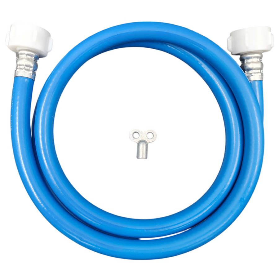 Vulslangset PVC blauw 3,5m incl. 2x kunststof wartel 3/4" PONNOPL