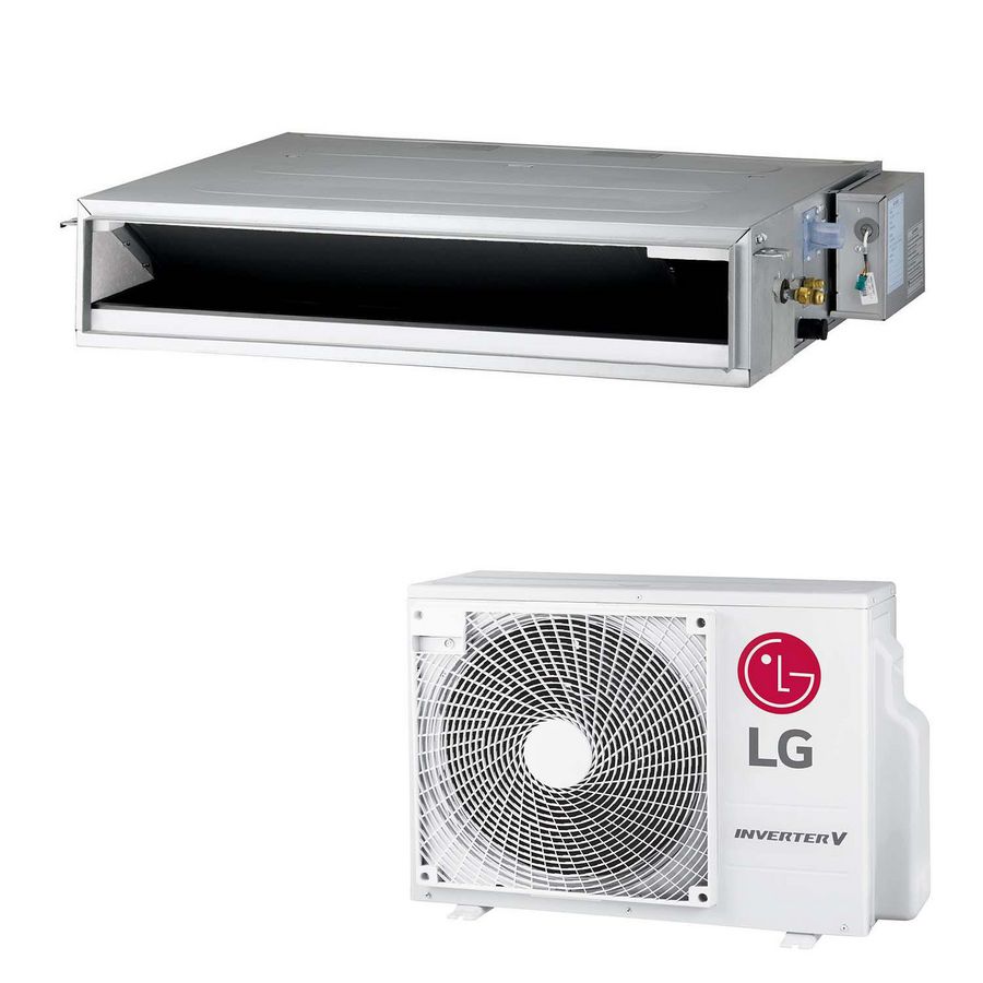 Set Kanaal 1 op 1 Laag Statisch airco 3,5kW CL12F.N LG