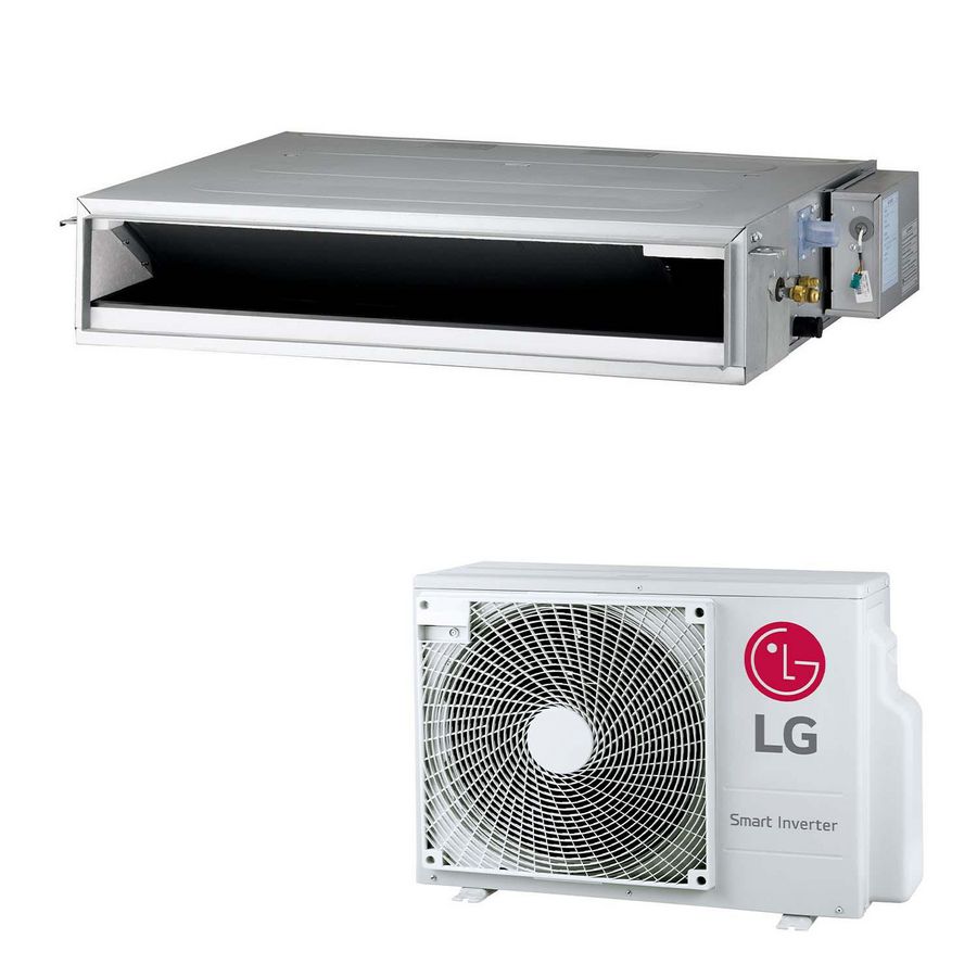 Set Kanaal 1 op 1 Laag Statisch airco 5,0 kW CL18F.N LG