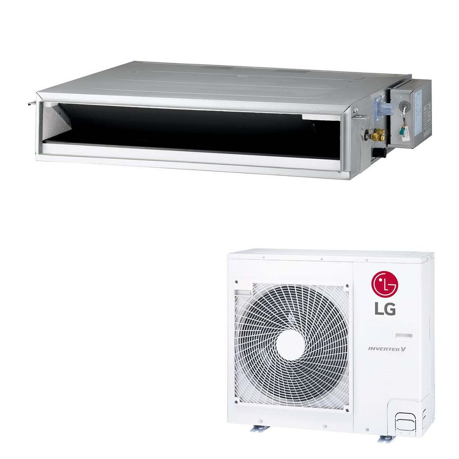 Set Kanaal 1 op 1 Laag Statisch airco 7,0 kW CL24F.N LG