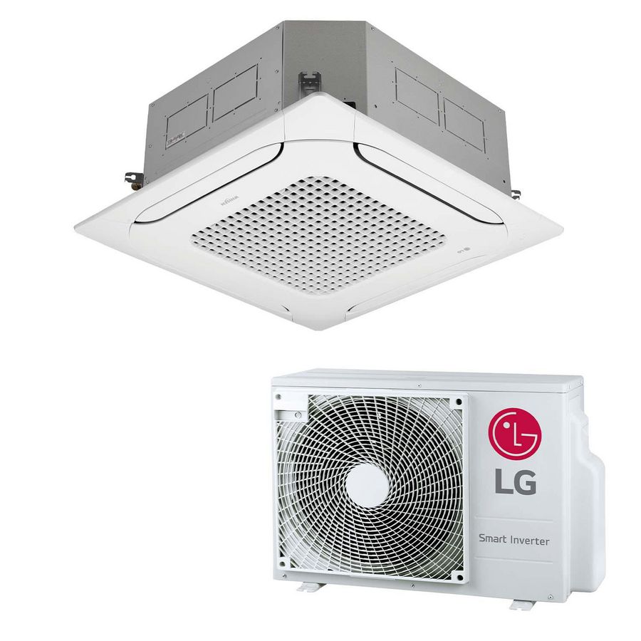 Set Cassette airco met afdekplaat airco 5,0 kW LG