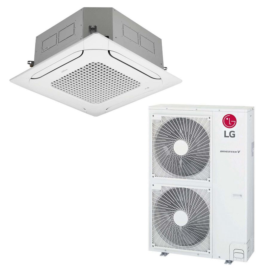 Set Cassette airco met afdekplaat airco 9,5 kW LG