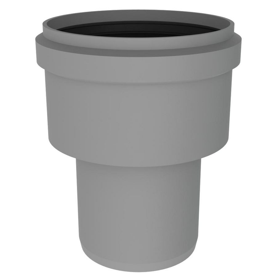 Twinline verloop vergrotend PP 80-100mm grijs Burgerhout