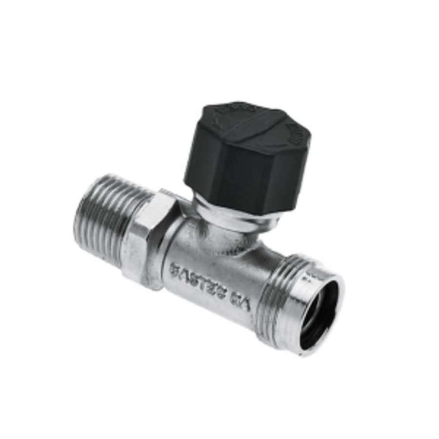 Gasaansluitkraan  M24x1/2"bt. recht model Bonfix