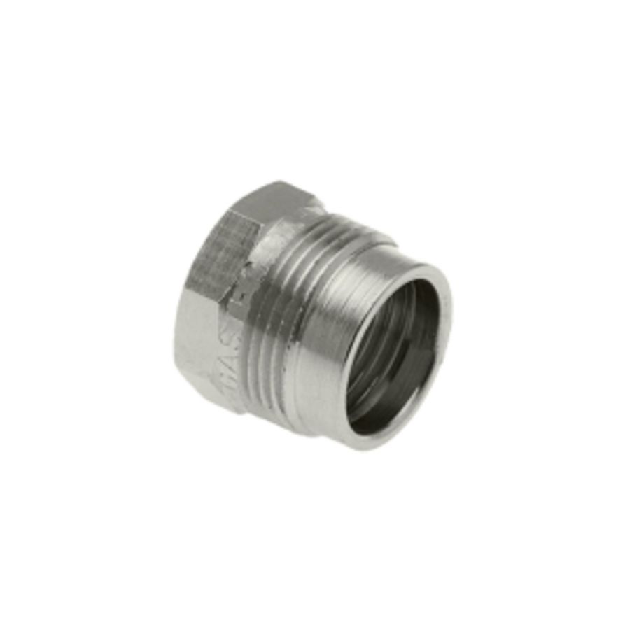 Gasaansluitstuk chroom recht model 1/2"bn.xM24bt. Bonfix