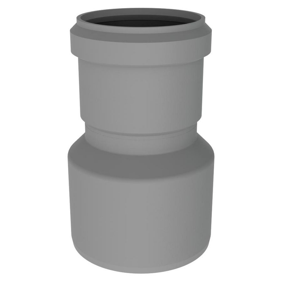 Twinline verloop verkleinend PP 100-80mm grijs Burgerhout