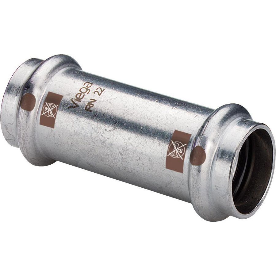 Schuifperssok/ reparatiekoppeling TEMPONOX RVS 35x35mm 1715.5 Viega