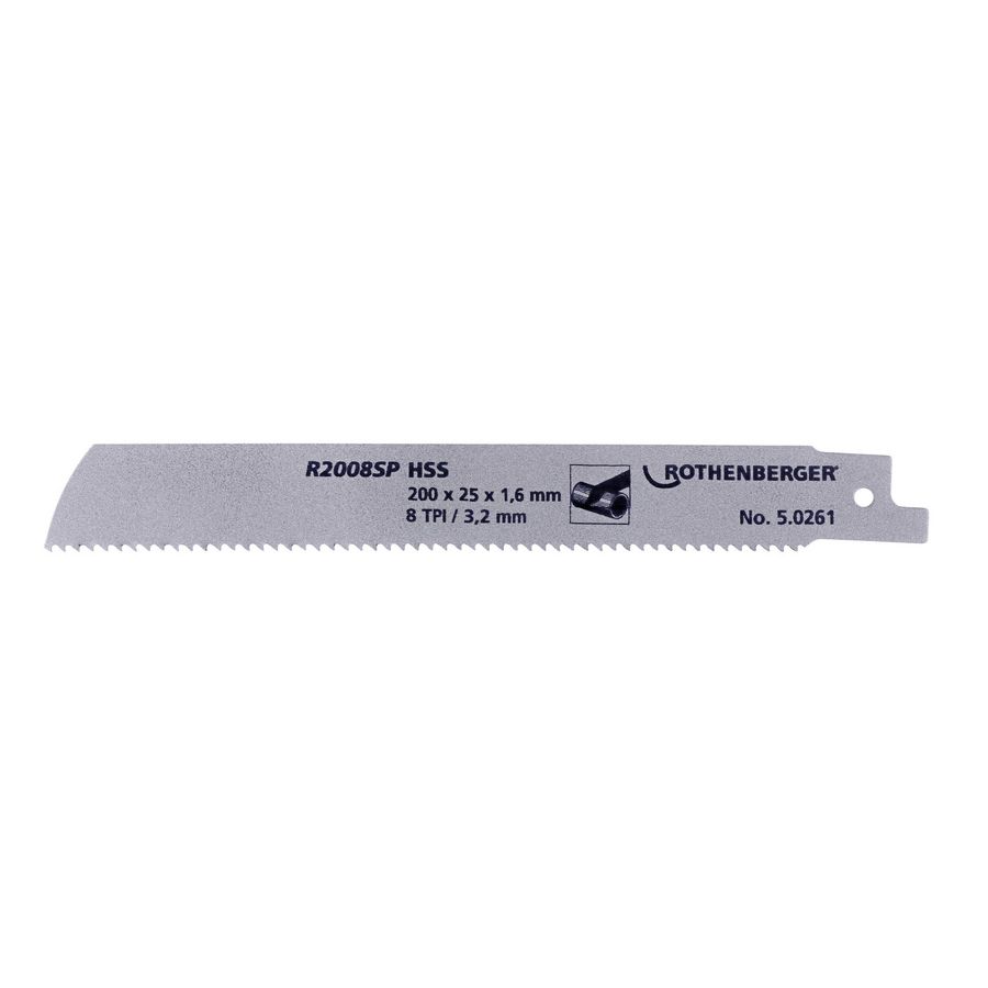 Reciprozaagblad rotiger R2008SP 4" 200x25x1,6mm 8 TPI hss voor staal ROTHENBERGER