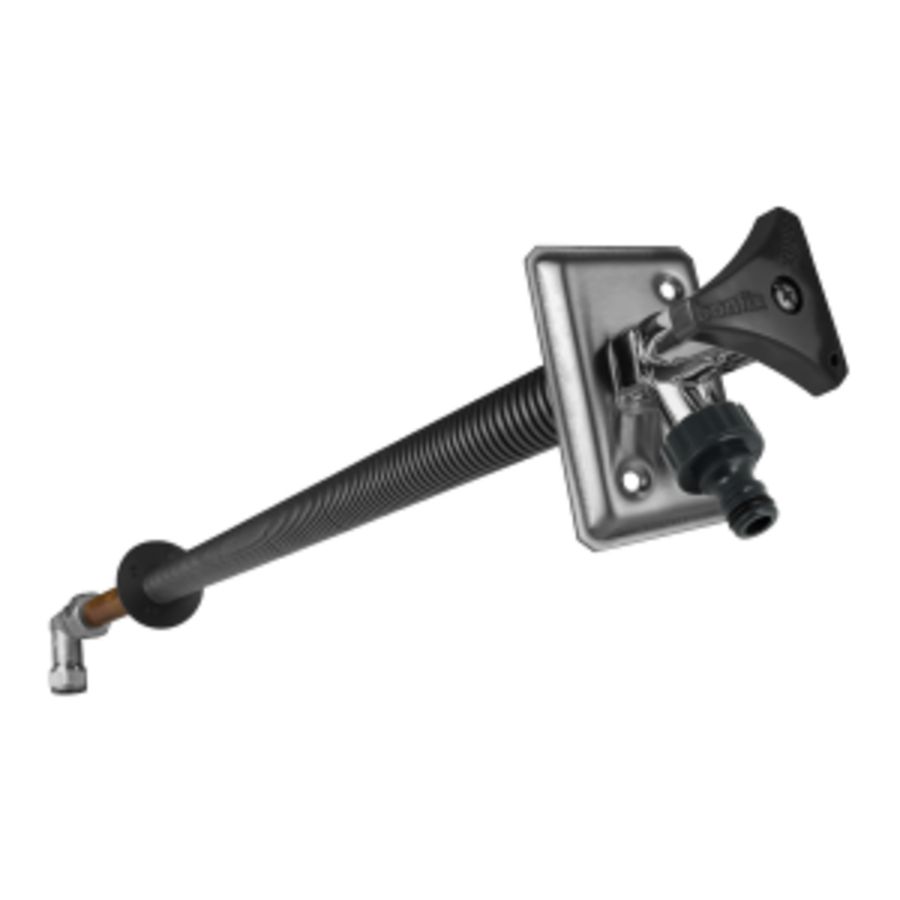 Vorstvrije luxe buitenkraan 1.0 knopbediend in te korten tot 15cm Bonfix
