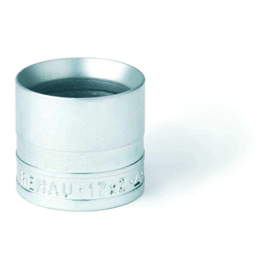 Schuifhuls messing verzinkt RAUTHERM 17x2,0mm REHAU