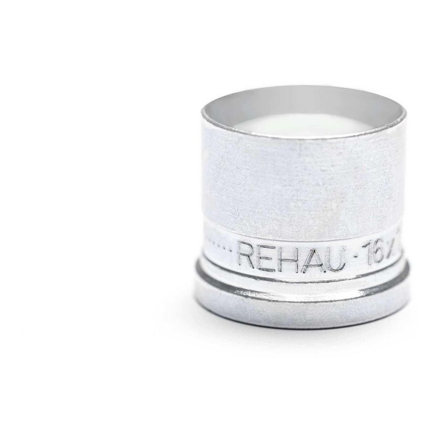 Schuifhuls messing verzinkt RAUTHERM 16x1,5mm REHAU